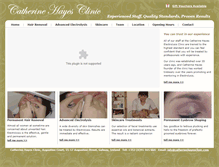 Tablet Screenshot of catherinehayesclinic.com